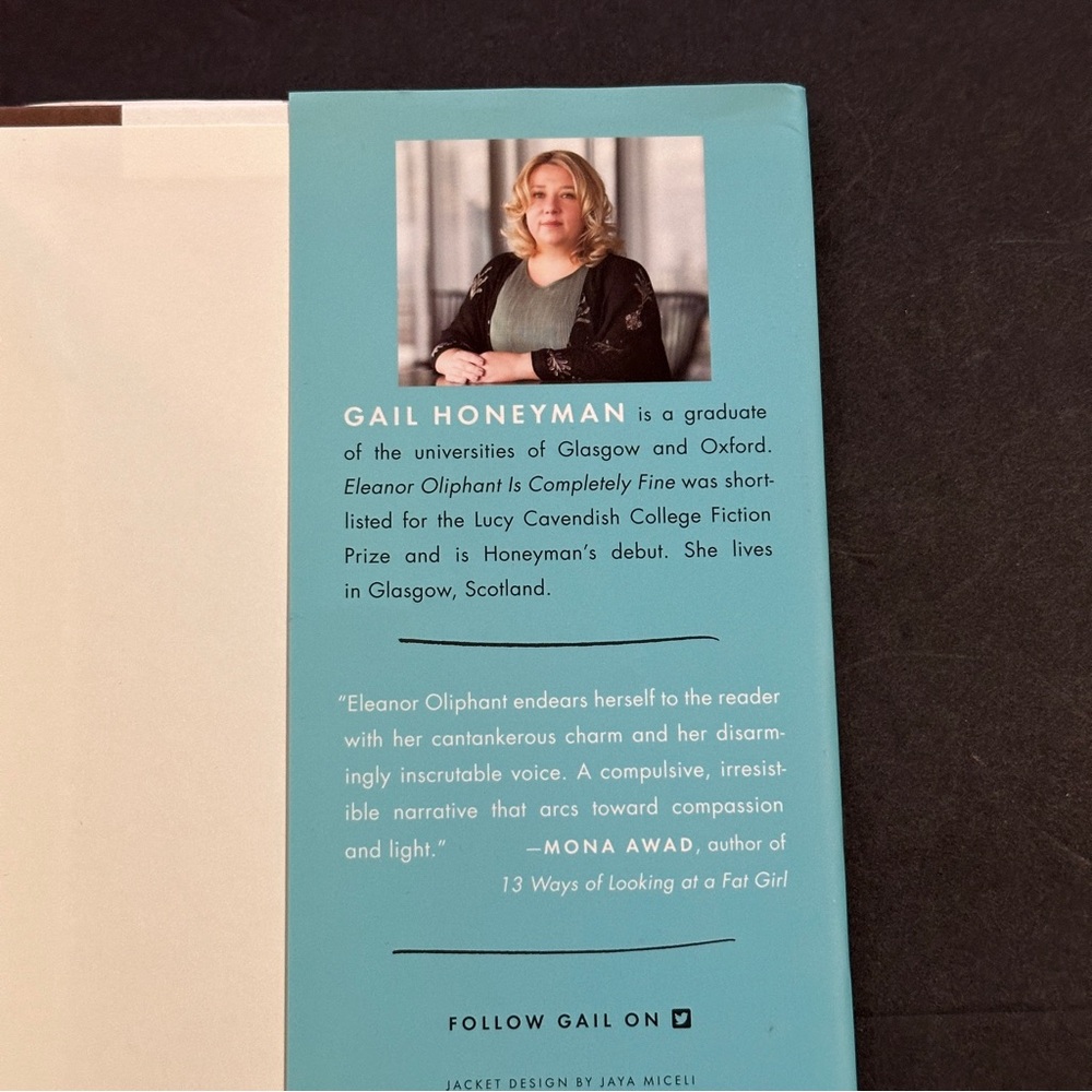 Eleanor Oliphant is Completely Fine: A Novel by Gail Honeyman | Fiction | HC - Picture 8 of 9